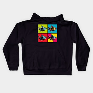 Black Neon Tetra - Cool Tropical Fish Kids Hoodie